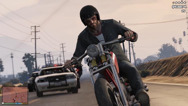 Billedet her er fra 'Grand Theft Auto V'.  Foto: Ph Sep**ny**/ASSOCIATED PRESS