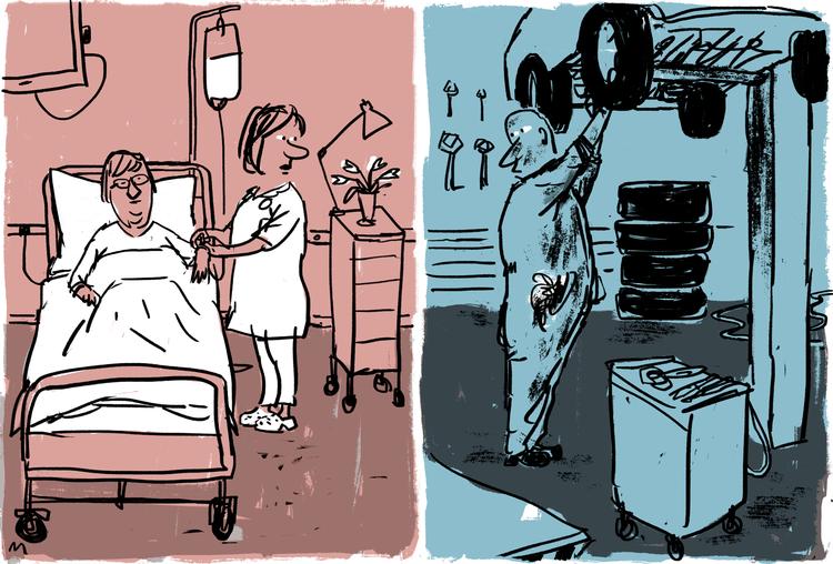     Ligeløn og lige arbejde, Debat   Arkivtegning Mette Dreyer