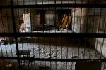 I denne kælder under den nu befriede by Kozacha Lopan i Kharkivregionen havde de russiske besættelsstyrker indrettet et torturkammer. Foto: Stringer/Ritzau Scanpix