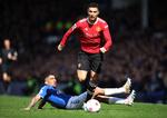 Det var efter denne kamp mod Everton i april, at Cristiano Ronaldo slog telefonen ud af hånden på en 14-årig dreng på vej mod omklædningsrummet. Ronaldo har efterfølgende undskyldt, men nu efterforskes han for »upassende adfærd«. Foto: Phil Noble/Ritzau Scanpix