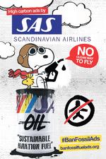 SCANDINAVIAN SAS airlines SNOOPY_BanFossilAds