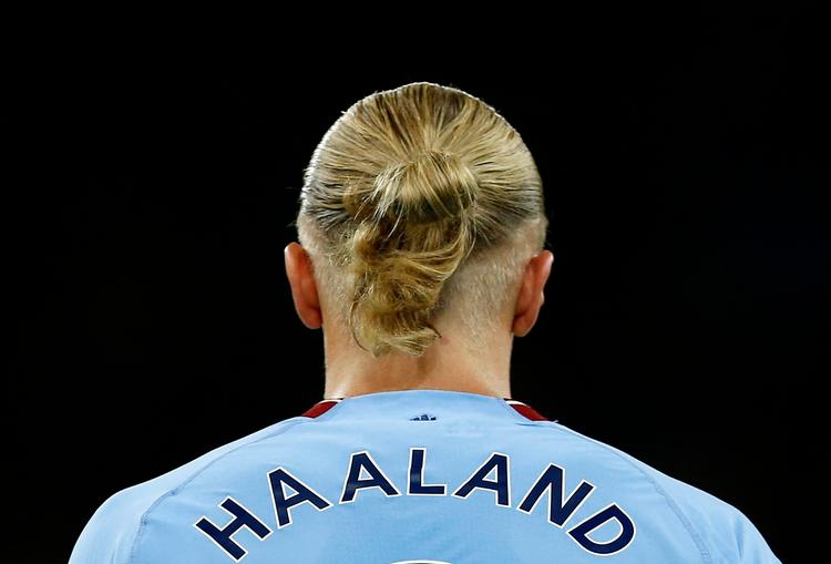 Erling Haalands kommende opgaver er derbyet mod Manchester United og Champions League-kampen mod FC København. Foto: Craig Brough/Ritzau Scanpix
