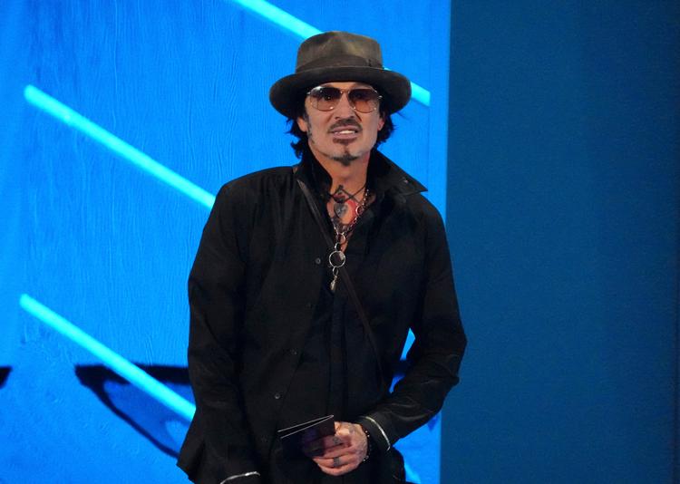 Tommy Lee overrakte en pris ved MTV Video Music Awards i New York i fjor. Foto: Charles Sykes/Ritzau Scanpix