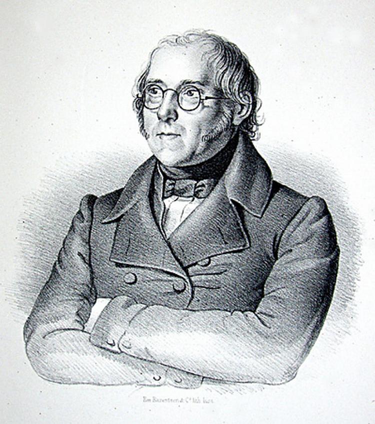 Blicher var han et barn af sin internationale samtid. Tegning: wikipedia