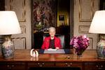 Dronning Margrethe under sin nytårstale nummer 50. Arkivfoto Thomas Borberg