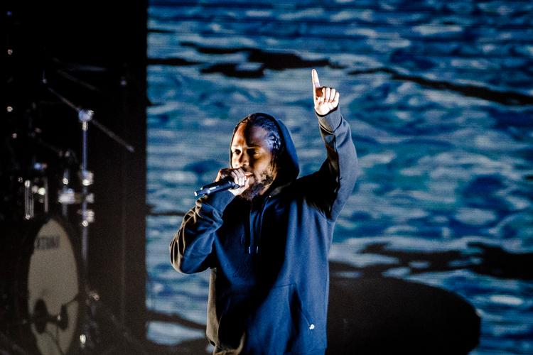 Kendrick Lamar gæstede København med et smukt og visuelt show. Men der var fotoforbud... Billedet her stammer fra hans koncert på Smukfest i 2018. Arkivfoto: Per Lange Arkivfoto Per Lange