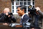 Rishi Sunak så forventningsfuld ud i morges. Foto: Hannah Mckay/Ritzau Scanpix