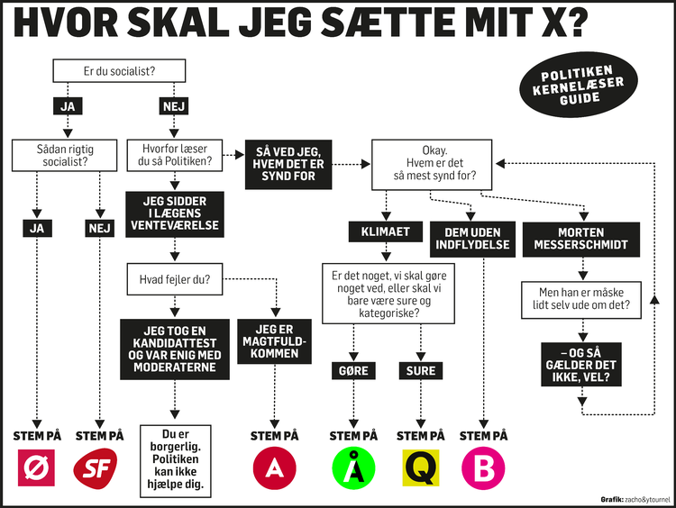 DEN HER FlowChart Valg 2022 Hvem Skal Jeg Stemme På some