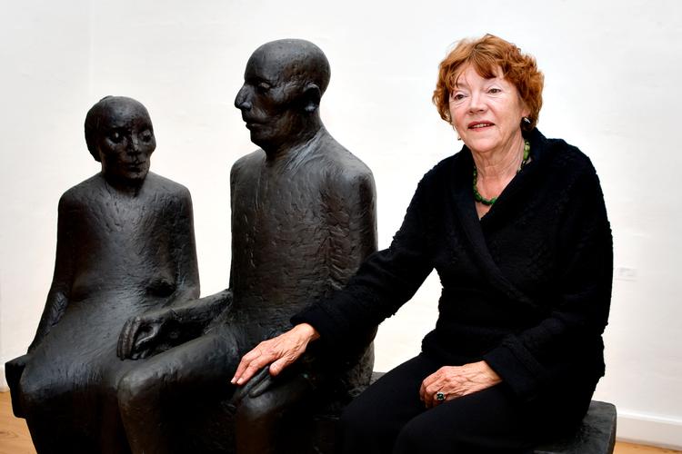 I forbindelse med sin 70-års fødselsdag udstillede Hanne Warming på Galleri Profilen i Aarhus.  Foto: Uffe Frandsen