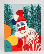 Maleriet er et selvportræt af John Wayne Gacy. Før han kom i fængsel og senere blev henrettet, klædte han sig gerne ud som klovn og optrådte ved velgørenhedsarrangementer.  Foto: Material Culture Auctions
