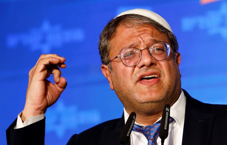 Partiet Religiøs Zionisme, som betegnes som homofobisk, er nu det tredjestørste i Israel efter tirsdagens valg. Her ses nummer to i partiet Itamar Ben-Gvir, der blandt andet advokerer for, at »illoyale« arabiske israelere skal deporteres. Foto: Corinna Kern/Ritzau Scanpix