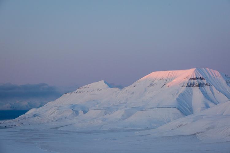 Øgruppen Svalbard i Norge er det sted i verden, hvor klimaforandringerne er tydeligst, og det arktiske træder klart frem. Arkivfoto Jens Hartmann