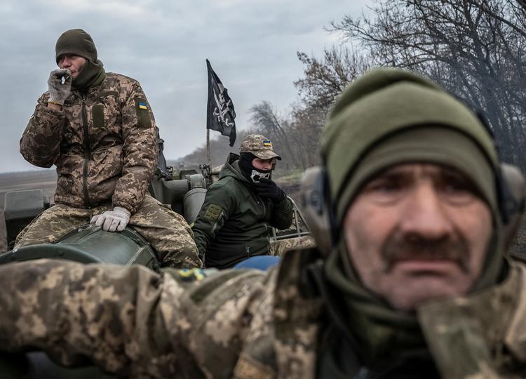 Ukrainske soldater nær frontlinjen i Kherson-regionen 9. november 2022. Foto: Stringer/Ritzau Scanpix