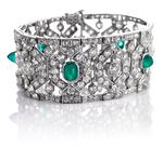 Dronning Alexandrines smaragd- og diamantarmbånd Foto: Bruun Rasmussen
