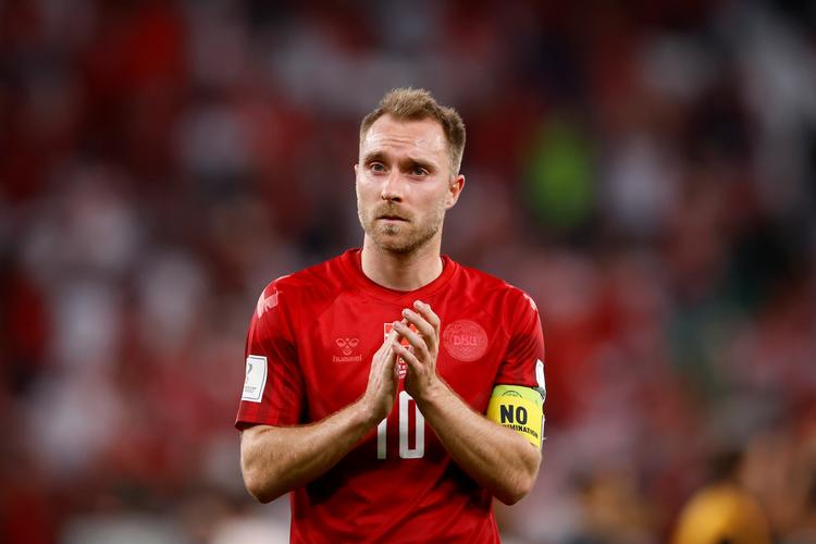 Christian Eriksen spillede hele kampen mod Tunesien .   Foto: Jens Dresling