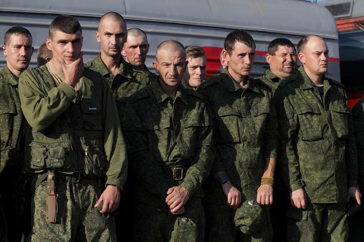 Nymobiliserede på vej til krigen i Ukraine. Arkivfoto. Foto: Uncredited/Ritzau Scanpix