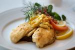 Restauranten 1733 i København serverer for tiden tre forskellige slags juleanretninger, blandt andet rødspættefilet med remoulade. Foto: Emma Sejersen