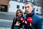 Ligesom sidst, Morten Messerschmidt var i retten, er hans partner Dot Wessman at finde på tilhørerrækkerne i retssalen. Foto: Martin Sylvest/Ritzau Scanpix