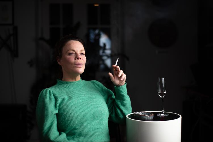 Værten på den populære podcast 'Det, vi taler om' har modtaget mange hadbeskeder i sin indbakke. Men ordet 'skodfisse' satte sig i hende.  Foto: Skodfissen.dk