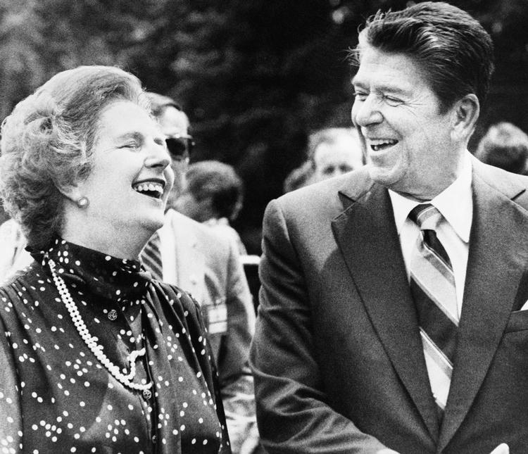  Jernladyen Margaret Thatcher og cowboypræsidenten Ronald Reagan fandt hinanden i en politisk alliance. Foto: Anonymous/Ritzau Scanpix