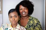 Ingrid Baraka (tv.) og Naima Yasin står bag podcasten 'A Seat At The Table'.  Foto: Jens Dresling