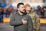 Præsident Zelenskyj under et besøg i Kherson. Foto: Presidential Office of Ukraine/Ritzau Scanpix
