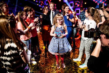 I 2014 vandt Emma Pi MGP med sangen ’Du ser den anden vej’ , da showet rullede over skærmen for fjortende gang.  Foto: Peter Klint/Ritzau Scanpix