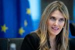 Den 44-årige græske næstformand i EU-Parlamentet Eva Kaili er tilbageholdt i korruptionsskandale omkring VM i Qatar. Foto: Eric Vidal/Ritzau Scanpix