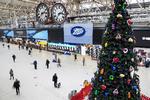 Waterloo station var tirsdag usædvanligt mennesketom på grund af omfattende strejker. Foto: Maja Smiejkowska/Ritzau Scanpix