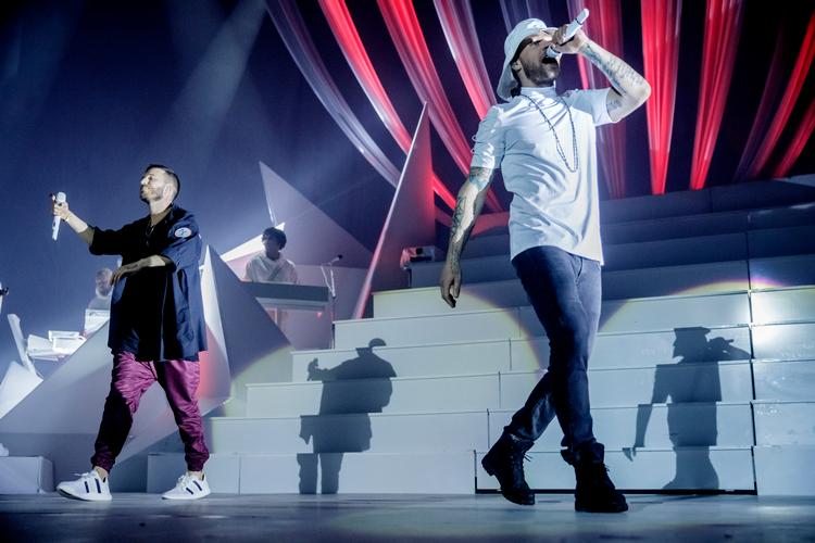 Billedet her er fra en koncert med Nik &amp; Jay i Royal Arena i København. Foto: Mads Nissen