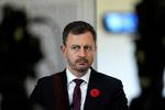 Slovakiets regeringsleder, Eduard Heger, er kommet i mindretal, og derfor har landets præsident nu opløst regeringen. Der forventes at blive udskrevet før sommerferien. Foto: Ints Kalnins/Ritzau Scanpix