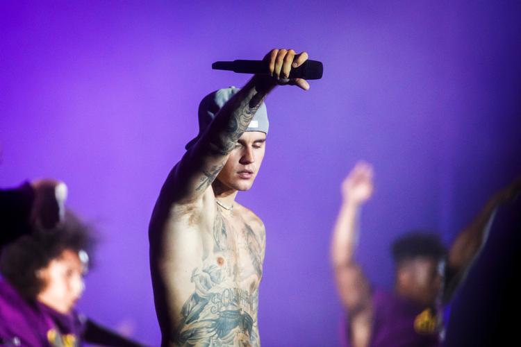 Justin Bieber optrådte på SmukFest i Skanderborg 3. august. Det var en sløj omgang i følge de danske anmeldere. Foto: Per Lange/Per Lange