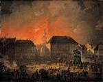  Den britiske flådes bombardement af København i 1807 var en forsmag på kommende krige. Angrebet var en væsentlig forklaring på kongens beslutning om at opgive kampen. Foto: Statens Museum For Kunst