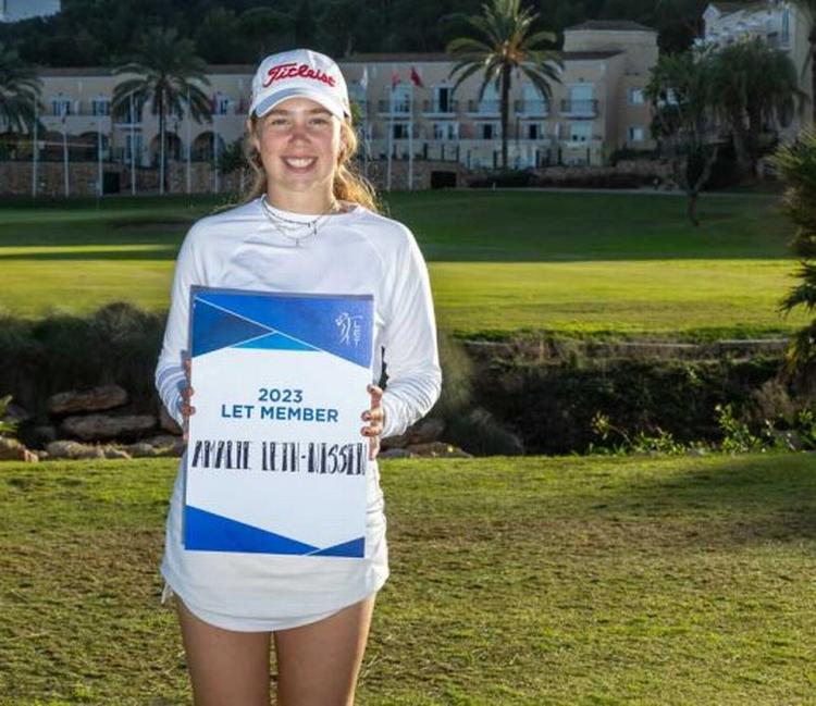 Med en 13.-plads på tourskolen har 18-årige Amalie Leth-Nissen muligheden for at spille på Ladies European Tour i den kommende sæson. Foto: Tristan Jones/LET