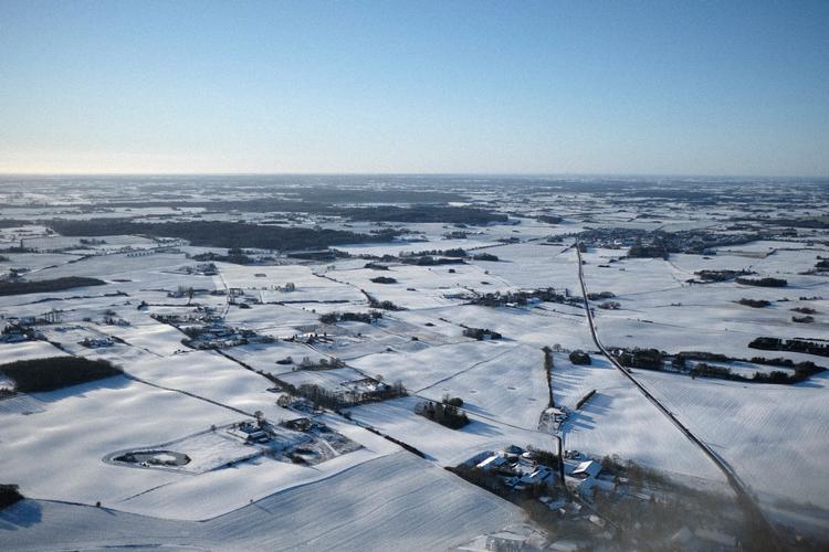 Sådan så der ud over Sjælland i julen 2021. Men DMI aflyser nu hvid jul. Der kan komme slud og tøsne, men ikke rigtig hvid jul. Foto: Johannes Skov Andersen Pol