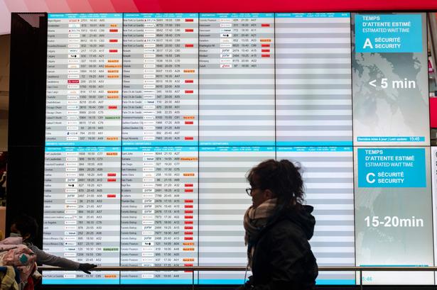 Aflyste fly i Montreal, Quebec, Canadaden 23. december 2022. Foto: Andrej Ivanov/Ritzau Scanpix