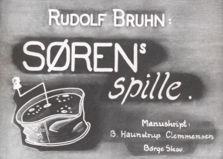 Sådan så reklamen for filmudgaven af 'Sørens Spille' ud.   