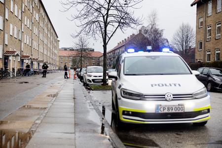     Mand dræbt af politiet i Moselgade 20 på Amager, efter at han angreb betjente med kniv.   Foto: Thomas Borberg