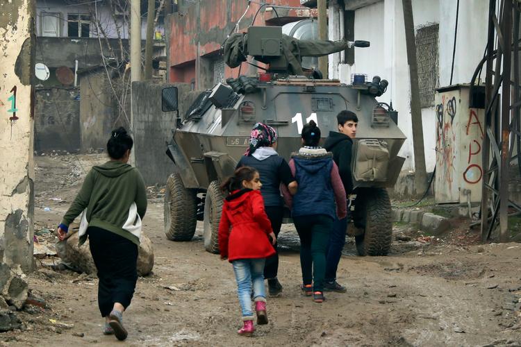 Kurdisk Sydøsttyrkiet - har været ramt af væbnet konflikt mellem PKK og militære styrker siden 1984.
 Foto: Lp Bj**lon**/AP
