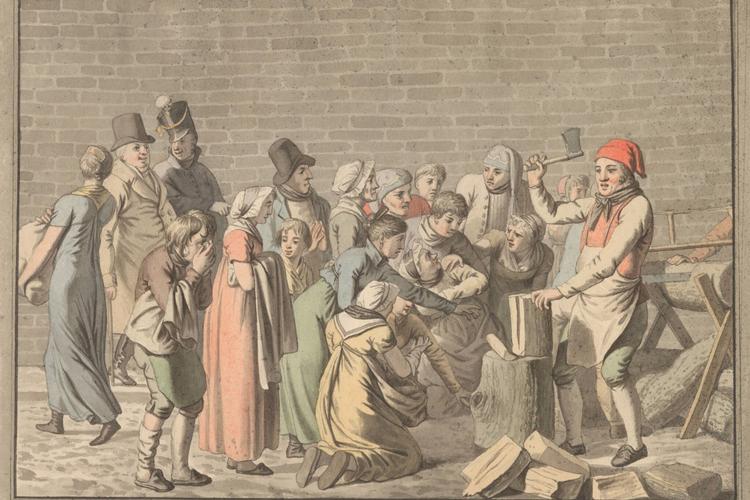 Foto: Uddeling af brænde til de fattige, 1807-1808/SMK