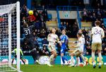Målmanden Daniel Iversen har spillet tre pokalkampe for Leicester og har endnu ikke prøvet at tabe. Foto: Peter Cziborra/Ritzau Scanpix