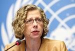 Der står kæmpe respekt om Inger Andersens ledelse af FN's miljøorganisation, men Ruslands vrede kan nu koste hende jobbet som chef for Unep. Foto: Salvatore Di Nolfi/Ritzau Scanpix