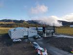 På Island driver virksomheden Climeworks et af de få værker, som trækker CO2 direkte ud af luften. Den bliver derefter lagret i undergrunden.  Foto: Halldor Kolbeins/Ritzau Scanpix