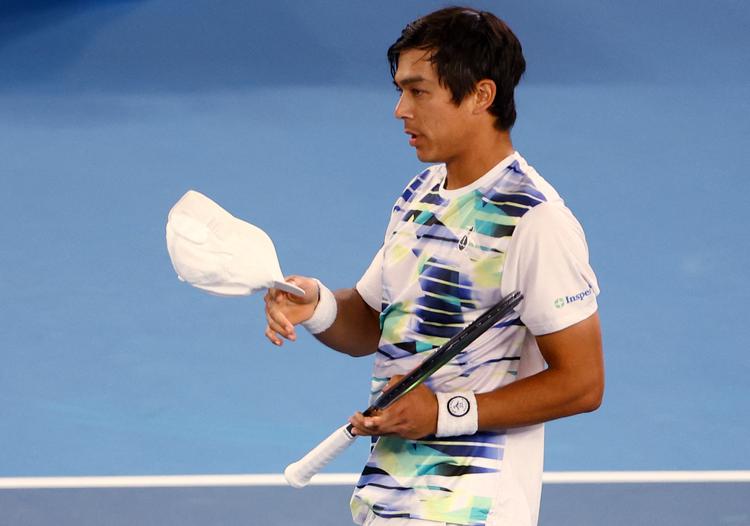 Mackenzie McDonald fejrede karrierens vel nok hidtil største sejr, men behersket, og han fortalte i det obligatoriske baneinterview på Rod Laver Arena, at han i sit eneste tidligere møde med Nadal, ved French Open 2020, fik store klø af spanieren.  Foto: Hannah Mckay/Ritzau Scanpix