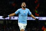 Riyad Mahrez blev dobbelt målscorer, da Manchester City vandt 4-2 over Tottenham i Premier League. Foto: Molly Darlington/Ritzau Scanpix
