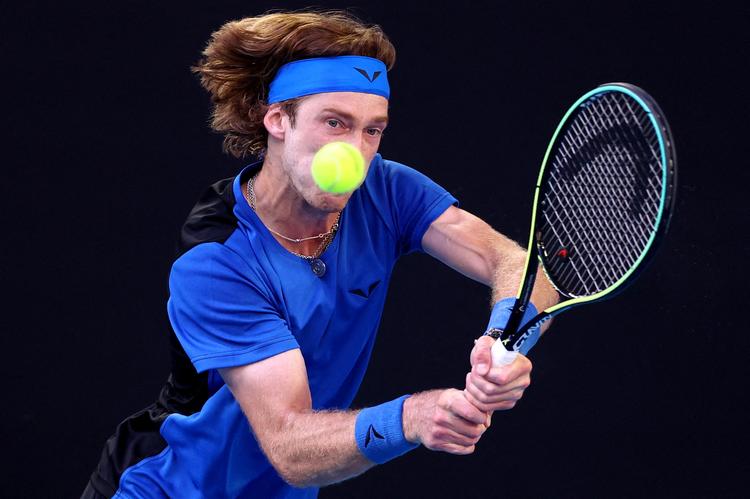 Ifølge Andrey Rublev har han aldrig spillet en kamp som den mod Holger Rune.   Foto: Carl Recine/Ritzau Scanpix