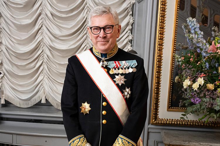     Henning Fode er  dekoreret med storkorset af Dannebrogordenen med bryststjernen i diamanter – og er dermed den højst dekorerede dansker uden for kongefamilien. Foto: Claus Bech/Ritzau Scanpix