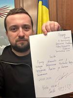 Kyrylo Tymosjenko, som indtil nu har været præsident Volodomyr Zelenskyjs vicestabschef, har nu indgivet sin opsigelse. Ukrainske journalister har sat spørgsmålstegn ved hans overdådige livsstil og brug af offentlige midler.  Foto: Handout/Ritzau Scanpix
