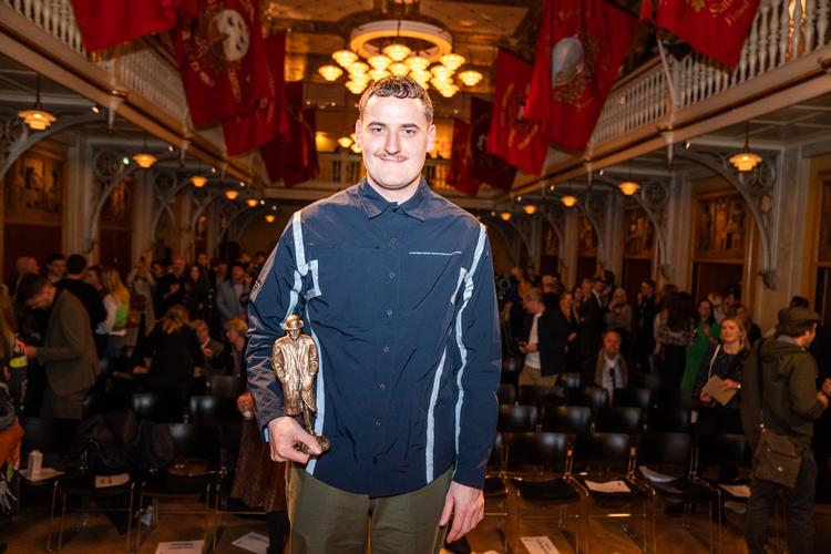 Årets vinder af Cavlingprisen, Frederik Hugo Ledegaard Thim. (Foto: Ida Marie Odgaard/Ritzau Scanpix) Foto: Ida Marie Odgaard/Ritzau Scanpix
