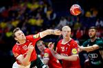 Mathias Gidsel var på ny i særklasse på det danske hold. Bagspilleren leverede 9 scoringer og er nu et oplagt bud på en kommende VM-topscorer. Gidsel har scoret 49 mål i de første 7 kampe.   Foto: Jens Dresling